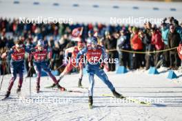 27.01.2024, Goms, Switzerland (SUI): Ben Ogden (USA), Joni Maki (FIN), (l-r)  - FIS world cup cross-country, individual sprint, Goms (SUI). www.nordicfocus.com. © Modica/NordicFocus. Every downloaded picture is fee-liable.