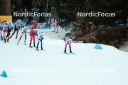 28.01.2024, Goms, Switzerland (SUI): Jessie Diggins (USA) - FIS world cup cross-country, mass, Goms (SUI). www.nordicfocus.com. © Modica/NordicFocus. Every downloaded picture is fee-liable.