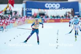 28.01.2024, Goms, Switzerland (SUI): Jessie Diggins (USA), Frida Karlsson (SWE), (l-r)  - FIS world cup cross-country, mass, Goms (SUI). www.nordicfocus.com. © Modica/NordicFocus. Every downloaded picture is fee-liable.