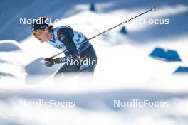 28.01.2024, Goms, Switzerland (SUI): Mathis Desloges (FRA) - FIS world cup cross-country, mass, Goms (SUI). www.nordicfocus.com. © Modica/NordicFocus. Every downloaded picture is fee-liable.