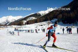 28.01.2024, Goms, Switzerland (SUI): Jakob Walther (GER), Adam Fellner (CZE), (l-r)  - FIS world cup cross-country, mass, Goms (SUI). www.nordicfocus.com. © Modica/NordicFocus. Every downloaded picture is fee-liable.
