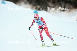 28.01.2024, Goms, Switzerland (SUI): Teresa Stadlober (AUT) - FIS world cup cross-country, mass, Goms (SUI). www.nordicfocus.com. © Modica/NordicFocus. Every downloaded picture is fee-liable.