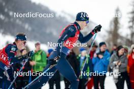 26.01.2024, Goms, Switzerland (SUI): Federico Pellegrino (ITA) - FIS world cup cross-country, mixed relay, Goms (SUI). www.nordicfocus.com. © Modica/NordicFocus. Every downloaded picture is fee-liable.