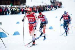 26.01.2024, Goms, Switzerland (SUI): Jonas Baumann (SUI) - FIS world cup cross-country, mixed relay, Goms (SUI). www.nordicfocus.com. © Modica/NordicFocus. Every downloaded picture is fee-liable.