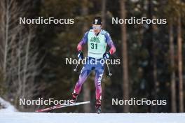 09.02.2024, Canmore, Canada (CAN): Ben Ogden (USA) - FIS world cup cross-country, 15km mass, Canmore (CAN). www.nordicfocus.com. © Modica/NordicFocus. Every downloaded picture is fee-liable.