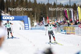 09.02.2024, Canmore, Canada (CAN): Anna-Maria Dietze (GER), Lena Keck (GER), (l-r)  - FIS world cup cross-country, 15km mass, Canmore (CAN). www.nordicfocus.com. © Modica/NordicFocus. Every downloaded picture is fee-liable.