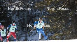 09.02.2024, Canmore, Canada (CAN): Adam Fellner (CZE), Remi Lindholm (FIN), (l-r), (l-r)  - FIS world cup cross-country, 15km mass, Canmore (CAN). www.nordicfocus.com. © Modica/NordicFocus. Every downloaded picture is fee-liable.