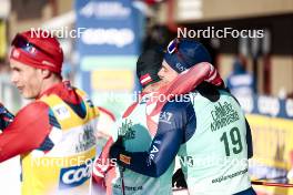 09.02.2024, Canmore, Canada (CAN): Mika Vermeulen (AUT), Elia Barp (ITA), (l-r)  - FIS world cup cross-country, 15km mass, Canmore (CAN). www.nordicfocus.com. © Modica/NordicFocus. Every downloaded picture is fee-liable.