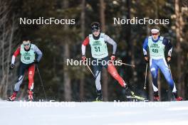 09.02.2024, Canmore, Canada (CAN): Xavier Mckeever (CAN), Christopher Kalev (EST), (l-r)  - FIS world cup cross-country, 15km mass, Canmore (CAN). www.nordicfocus.com. © Modica/NordicFocus. Every downloaded picture is fee-liable.