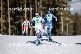 09.02.2024, Canmore, Canada (CAN): Moa Ilar (SWE), Johanna Matintalo (FIN), (l-r)  - FIS world cup cross-country, 15km mass, Canmore (CAN). www.nordicfocus.com. © Modica/NordicFocus. Every downloaded picture is fee-liable.