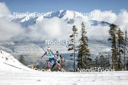 09.02.2024, Canmore, Canada (CAN): Mariah Bredal (USA), Anna-Maria Dietze (GER), (l-r)  - FIS world cup cross-country, 15km mass, Canmore (CAN). www.nordicfocus.com. © Modica/NordicFocus. Every downloaded picture is fee-liable.