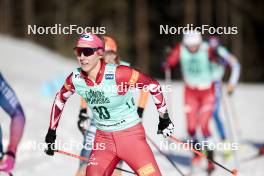 09.02.2024, Canmore, Canada (CAN): Teresa Stadlober (AUT) - FIS world cup cross-country, 15km mass, Canmore (CAN). www.nordicfocus.com. © Modica/NordicFocus. Every downloaded picture is fee-liable.
