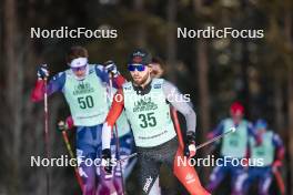 09.02.2024, Canmore, Canada (CAN): Olivier Leveille (CAN) - FIS world cup cross-country, 15km mass, Canmore (CAN). www.nordicfocus.com. © Modica/NordicFocus. Every downloaded picture is fee-liable.