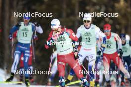 09.02.2024, Canmore, Canada (CAN): Johannes Hoesflot Klaebo (NOR) - FIS world cup cross-country, 15km mass, Canmore (CAN). www.nordicfocus.com. © Modica/NordicFocus. Every downloaded picture is fee-liable.