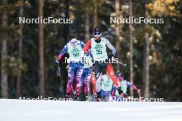 09.02.2024, Canmore, Canada (CAN): Reid Goble (USA), Olivier Leveille (CAN), (l-r)  - FIS world cup cross-country, 15km mass, Canmore (CAN). www.nordicfocus.com. © Modica/NordicFocus. Every downloaded picture is fee-liable.