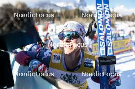 09.02.2024, Canmore, Canada (CAN): Jessie Diggins (USA) - FIS world cup cross-country, 15km mass, Canmore (CAN). www.nordicfocus.com. © Modica/NordicFocus. Every downloaded picture is fee-liable.