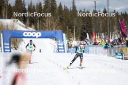 09.02.2024, Canmore, Canada (CAN): Anna-Maria Dietze (GER), Lena Keck (GER), (l-r)  - FIS world cup cross-country, 15km mass, Canmore (CAN). www.nordicfocus.com. © Modica/NordicFocus. Every downloaded picture is fee-liable.