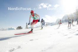 09.02.2024, Canmore, Canada (CAN): Jonas Baumann (SUI), Perttu Hyvarinen (FIN), (l-r)  - FIS world cup cross-country, 15km mass, Canmore (CAN). www.nordicfocus.com. © Modica/NordicFocus. Every downloaded picture is fee-liable.