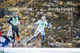 09.02.2024, Canmore, Canada (CAN): Victoria Carl (GER), Ebba Andersson (SWE), (l-r)  - FIS world cup cross-country, 15km mass, Canmore (CAN). www.nordicfocus.com. © Modica/NordicFocus. Every downloaded picture is fee-liable.