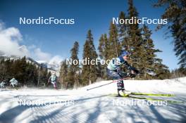 09.02.2024, Canmore, Canada (CAN): Rosie Brennan (USA), Flora Dolci (FRA), (l-r)  - FIS world cup cross-country, 15km mass, Canmore (CAN). www.nordicfocus.com. © Modica/NordicFocus. Every downloaded picture is fee-liable.