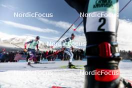 10.02.2024, Canmore, Canada (CAN): Kevin Bolger (USA), Joni Maki (FIN), (l-r)  - FIS world cup cross-country, individual sprint, Canmore (CAN). www.nordicfocus.com. © Modica/NordicFocus. Every downloaded picture is fee-liable.