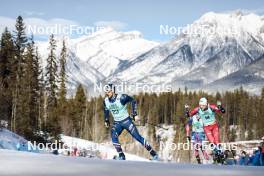 10.02.2024, Canmore, Canada (CAN): Richard Jouve (FRA), Even Northug (NOR), (l-r)  - FIS world cup cross-country, individual sprint, Canmore (CAN). www.nordicfocus.com. © Modica/NordicFocus. Every downloaded picture is fee-liable.