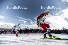 10.02.2024, Canmore, Canada (CAN): James Clinton Schoonmaker (USA), Even Northug (NOR), (l-r)  - FIS world cup cross-country, individual sprint, Canmore (CAN). www.nordicfocus.com. © Modica/NordicFocus. Every downloaded picture is fee-liable.