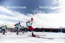 10.02.2024, Canmore, Canada (CAN): Renaud Jay (FRA), Ben Ogden (USA), Haavard Solaas Taugboel (NOR), (l-r)  - FIS world cup cross-country, individual sprint, Canmore (CAN). www.nordicfocus.com. © Modica/NordicFocus. Every downloaded picture is fee-liable.
