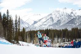 10.02.2024, Canmore, Canada (CAN): Victoria Carl (GER), Nadine Faehndrich (SUI), (l-r)  - FIS world cup cross-country, individual sprint, Canmore (CAN). www.nordicfocus.com. © Modica/NordicFocus. Every downloaded picture is fee-liable.