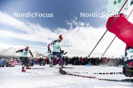 10.02.2024, Canmore, Canada (CAN): Renaud Jay (FRA), Ben Ogden (USA), (l-r)  - FIS world cup cross-country, individual sprint, Canmore (CAN). www.nordicfocus.com. © Modica/NordicFocus. Every downloaded picture is fee-liable.