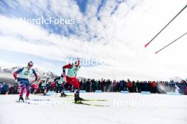 10.02.2024, Canmore, Canada (CAN): Logan Diekmann (USA), Johannes Hoesflot Klaebo (NOR), (l-r)  - FIS world cup cross-country, individual sprint, Canmore (CAN). www.nordicfocus.com. © Modica/NordicFocus. Every downloaded picture is fee-liable.
