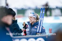 10.02.2024, Canmore, Canada (CAN): Jessie Diggins (USA) - FIS world cup cross-country, individual sprint, Canmore (CAN). www.nordicfocus.com. © Modica/NordicFocus. Every downloaded picture is fee-liable.