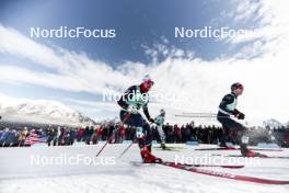 10.02.2024, Canmore, Canada (CAN): Renaud Jay (FRA), Federico Pellegrino (ITA), (l-r)  - FIS world cup cross-country, individual sprint, Canmore (CAN). www.nordicfocus.com. © Modica/NordicFocus. Every downloaded picture is fee-liable.