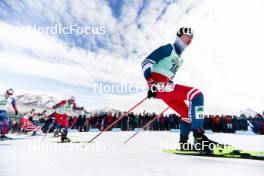 10.02.2024, Canmore, Canada (CAN): Johannes Hoesflot Klaebo (NOR), Ondrej Cerny (CZE), (l-r)  - FIS world cup cross-country, individual sprint, Canmore (CAN). www.nordicfocus.com. © Modica/NordicFocus. Every downloaded picture is fee-liable.