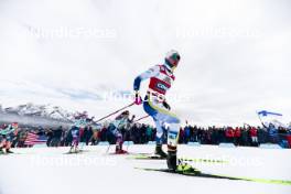10.02.2024, Canmore, Canada (CAN): Erin Bianco (USA), Lauren Jortberg (USA), Linn Svahn (SWE), (l-r)  - FIS world cup cross-country, individual sprint, Canmore (CAN). www.nordicfocus.com. © Modica/NordicFocus. Every downloaded picture is fee-liable.