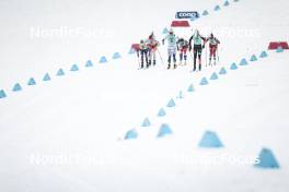 13.02.2024, Canmore, Canada (CAN): Alina Meier (SUI), Jessie Diggins (USA), Johanna Hagstroem (SWE), Laura Gimmler (GER), Tereza Beranova (CZE), Heidi Weng (NOR), (l-r)  - FIS world cup cross-country, individual sprint, Canmore (CAN). www.nordicfocus.com. © Modica/NordicFocus. Every downloaded picture is fee-liable.