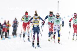 13.02.2024, Canmore, Canada (CAN): Jessie Diggins (USA), Tereza Beranova (CZE), Johanna Hagstroem (SWE), (l-r)  - FIS world cup cross-country, individual sprint, Canmore (CAN). www.nordicfocus.com. © Modica/NordicFocus. Every downloaded picture is fee-liable.