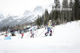 13.02.2024, Canmore, Canada (CAN): Alina Meier (SUI), Tereza Beranova (CZE), Johanna Hagstroem (SWE), Jessie Diggins (USA), (l-r)  - FIS world cup cross-country, individual sprint, Canmore (CAN). www.nordicfocus.com. © Modica/NordicFocus. Every downloaded picture is fee-liable.