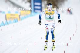 11.02.2024, Canmore, Canada (CAN): Ebba Andersson (SWE) - FIS world cup cross-country, mass, Canmore (CAN). www.nordicfocus.com. © Modica/NordicFocus. Every downloaded picture is fee-liable.