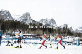 11.02.2024, Canmore, Canada (CAN): Friedrich Moch (GER), Mika Vermeulen (AUT), Jens Burman (SWE), Martin Loewstroem Nyenget (NOR), (l-r)  - FIS world cup cross-country, mass, Canmore (CAN). www.nordicfocus.com. © Modica/NordicFocus. Every downloaded picture is fee-liable.