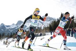 11.02.2024, Canmore, Canada (CAN): Lisa Lohmann (GER), Katerina Janatova (CZE), (l-r)  - FIS world cup cross-country, mass, Canmore (CAN). www.nordicfocus.com. © Modica/NordicFocus. Every downloaded picture is fee-liable.