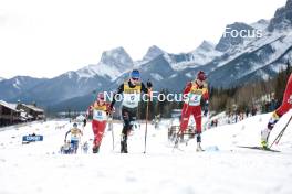 11.02.2024, Canmore, Canada (CAN): Teresa Stadlober (AUT), Katharina Hennig (GER), Heidi Weng (NOR), (l-r)  - FIS world cup cross-country, mass, Canmore (CAN). www.nordicfocus.com. © Modica/NordicFocus. Every downloaded picture is fee-liable.