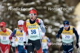 11.02.2024, Canmore, Canada (CAN): Remi Drolet (CAN) - FIS world cup cross-country, mass, Canmore (CAN). www.nordicfocus.com. © Modica/NordicFocus. Every downloaded picture is fee-liable.