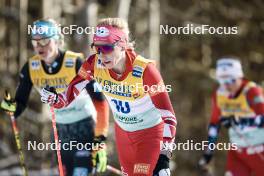 11.02.2024, Canmore, Canada (CAN): Teresa Stadlober (AUT) - FIS world cup cross-country, mass, Canmore (CAN). www.nordicfocus.com. © Modica/NordicFocus. Every downloaded picture is fee-liable.