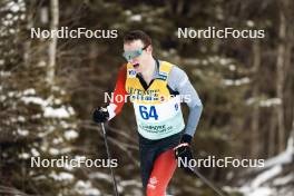 11.02.2024, Canmore, Canada (CAN): Aidan Kirkham (CAN) - FIS world cup cross-country, mass, Canmore (CAN). www.nordicfocus.com. © Modica/NordicFocus. Every downloaded picture is fee-liable.