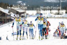 11.02.2024, Canmore, Canada (CAN): Frida Karlsson (SWE), Kerttu Niskanen (FIN), (l-r), (l-r)  - FIS world cup cross-country, mass, Canmore (CAN). www.nordicfocus.com. © Modica/NordicFocus. Every downloaded picture is fee-liable.