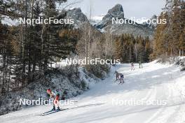 11.02.2024, Canmore, Canada (CAN): Anna Parent (CAN), Alexandra Lawson (USA), Katya Semeniuk (CAN), (l-r)  - FIS world cup cross-country, mass, Canmore (CAN). www.nordicfocus.com. © Modica/NordicFocus. Every downloaded picture is fee-liable.