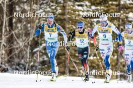 11.02.2024, Canmore, Canada (CAN): Kerttu Niskanen (FIN), Frida Karlsson (SWE), (l-r)  - FIS world cup cross-country, mass, Canmore (CAN). www.nordicfocus.com. © Modica/NordicFocus. Every downloaded picture is fee-liable.