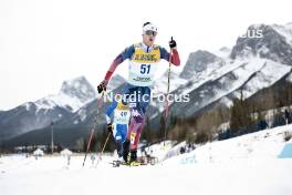 11.02.2024, Canmore, Canada (CAN): Braden Becker (USA) - FIS world cup cross-country, mass, Canmore (CAN). www.nordicfocus.com. © Modica/NordicFocus. Every downloaded picture is fee-liable.