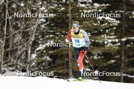 11.02.2024, Canmore, Canada (CAN): Felix-Olivier Moreau (CAN) - FIS world cup cross-country, mass, Canmore (CAN). www.nordicfocus.com. © Modica/NordicFocus. Every downloaded picture is fee-liable.